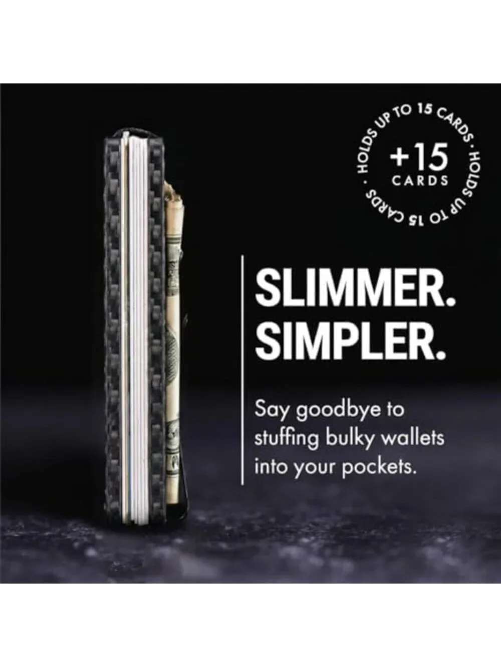 Minimalist Slim Wallet for Men - RFID Protection, Scratch Resistant, Card Holder